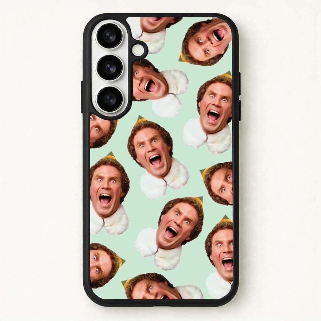 Green Elf Face - Christmas Phone Case for Galaxy S26