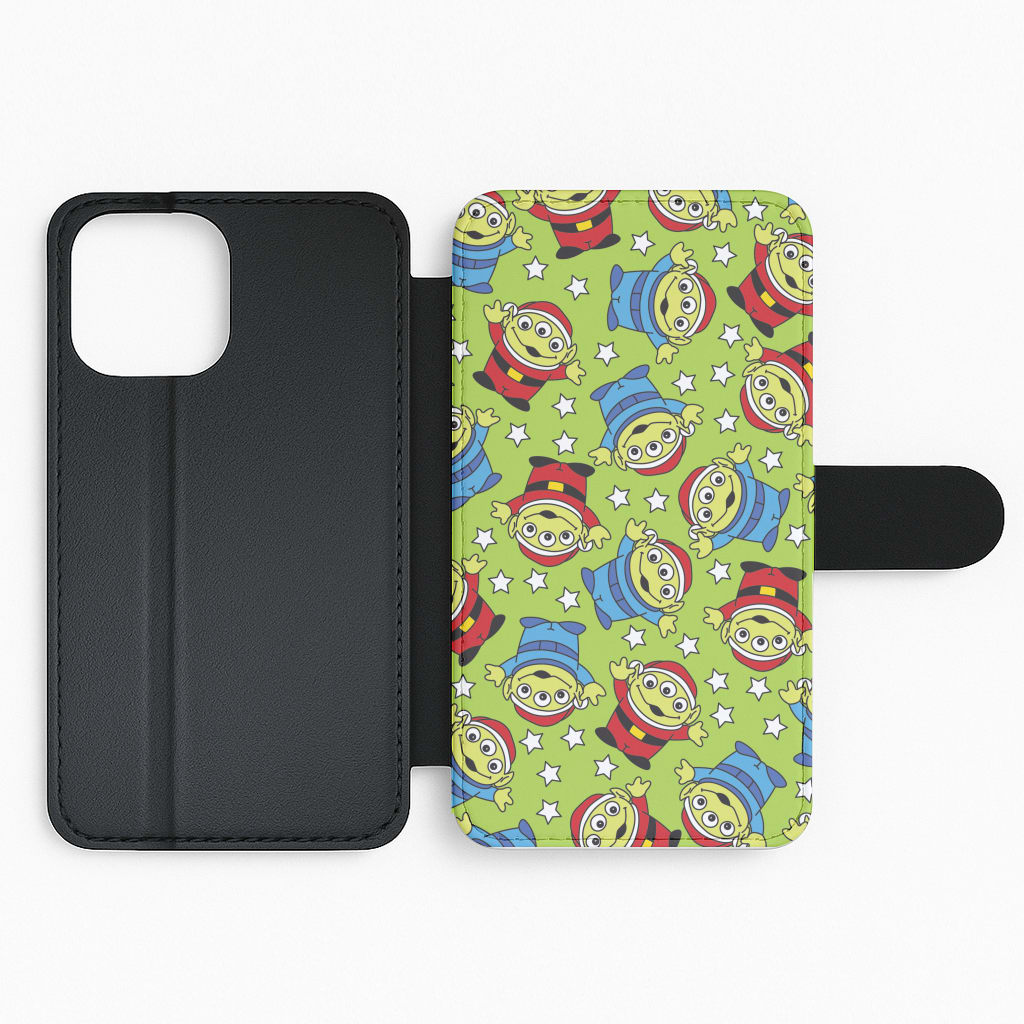 Alien Patterns Flip Phone Case