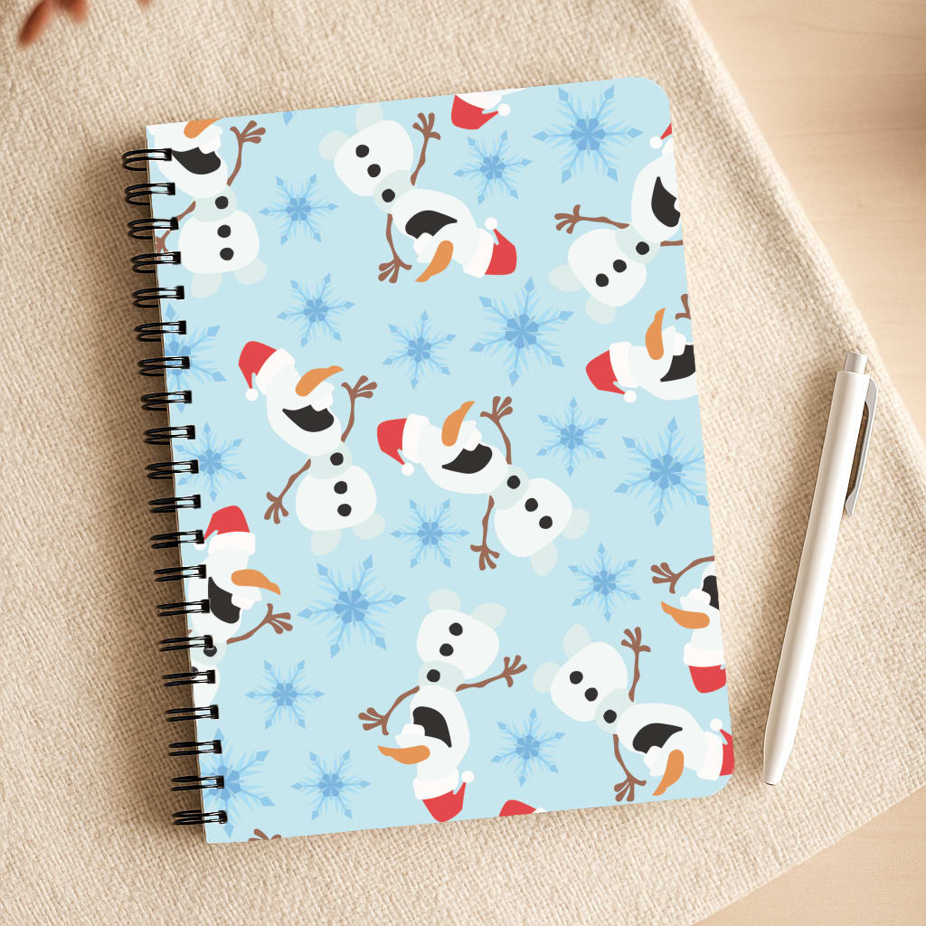 Snowman Pattern Notepad