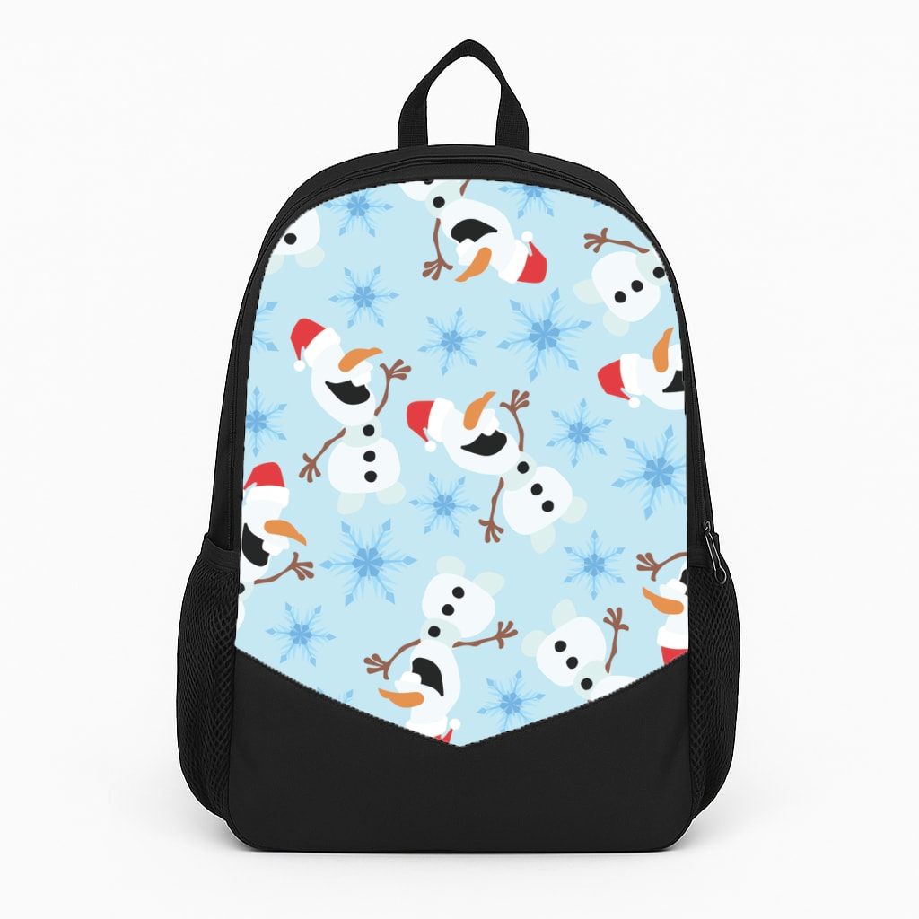Snowman Pattern Large Backpack
