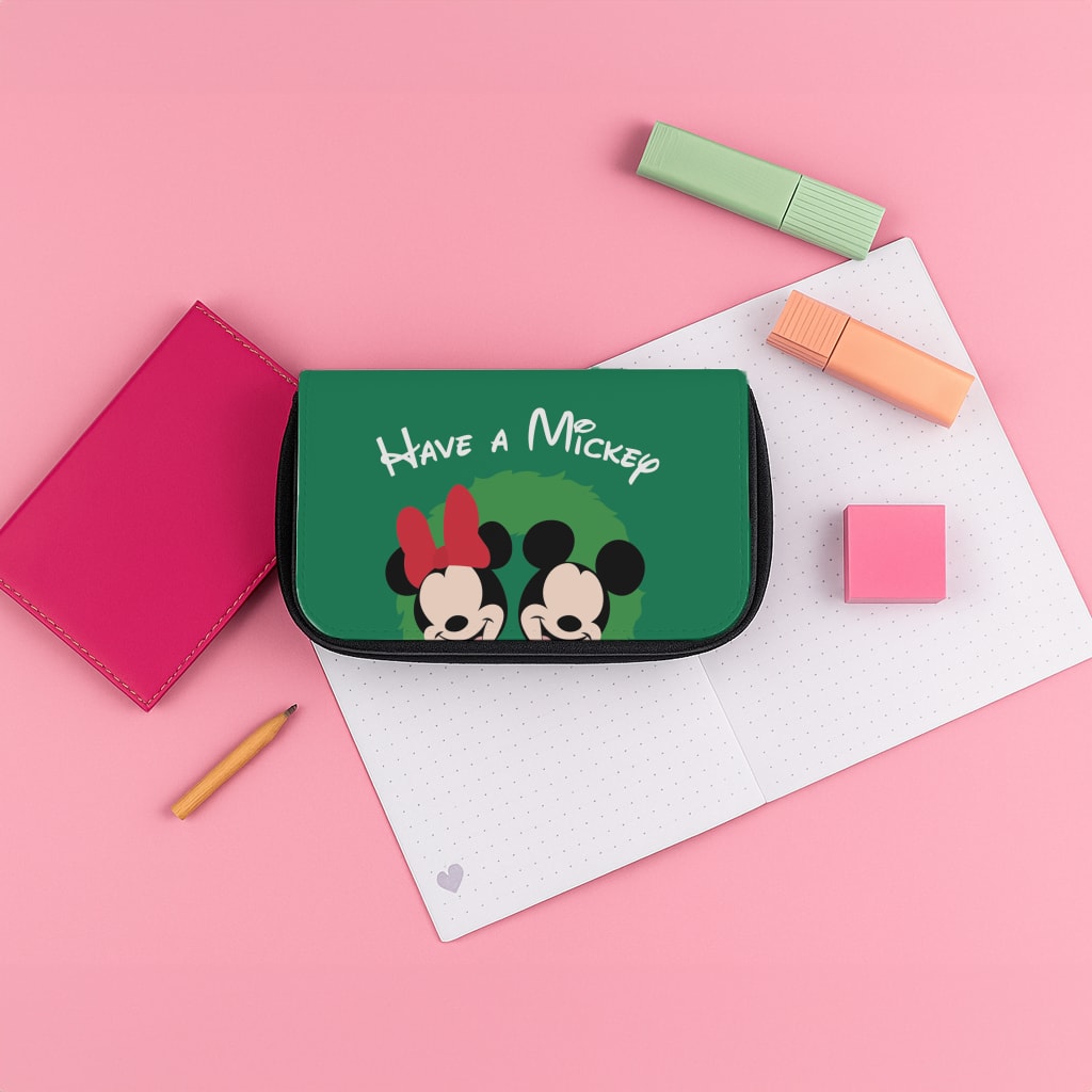 Have A Mickey Christmas Pencil Case