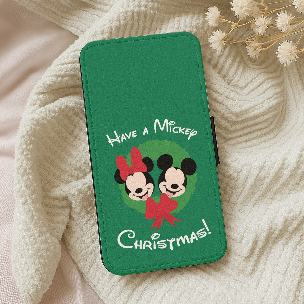 Have A Mickey Christmas Wallet Phone Case
