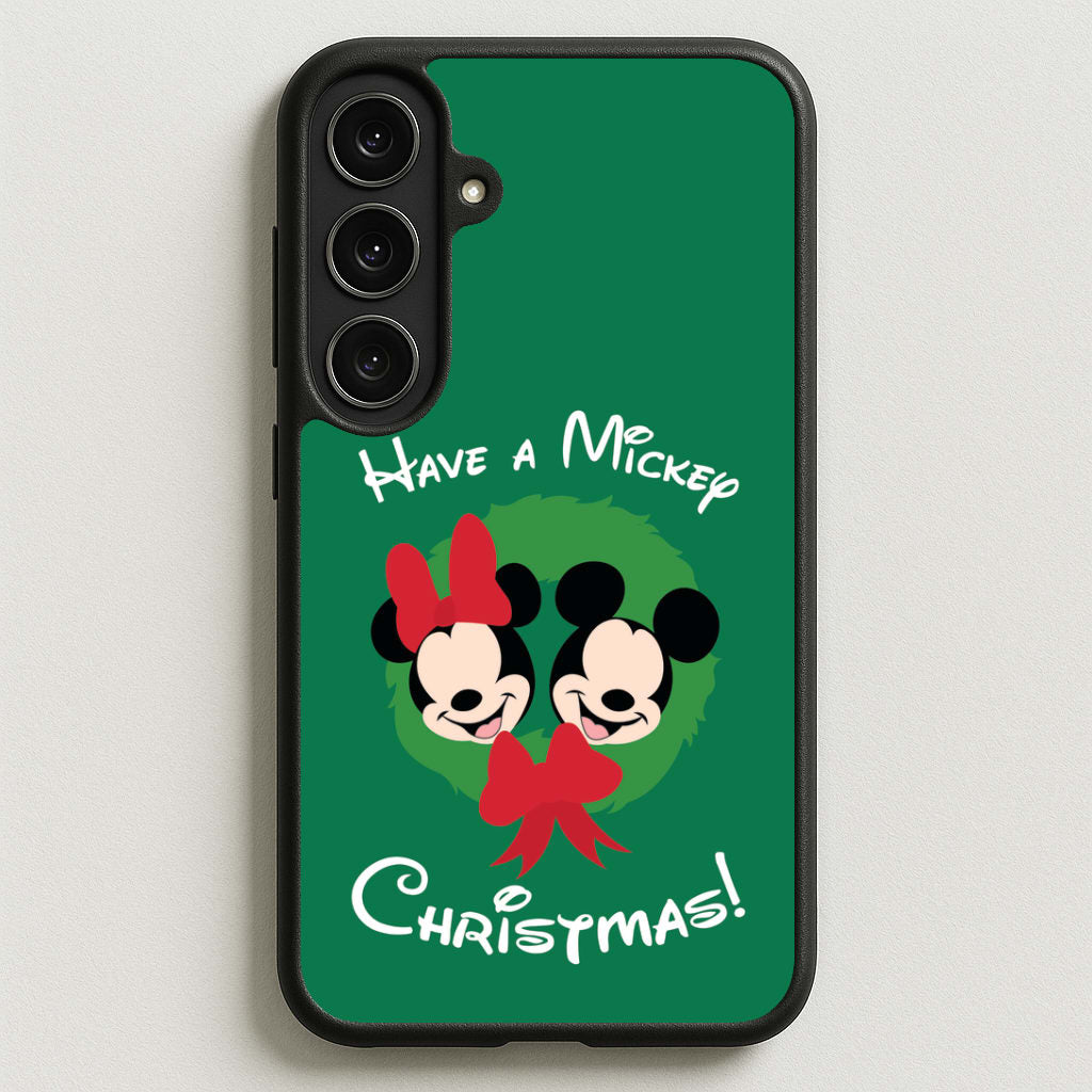 Have A Mickey Christmas Phone Case for Galaxy S25FE