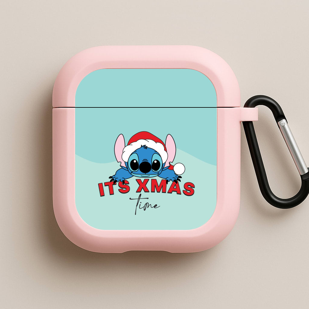 It's Xmas Time Pink AirPods Case
