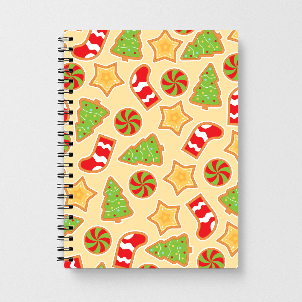 Gingerbread And Stocking Pattern Notebook