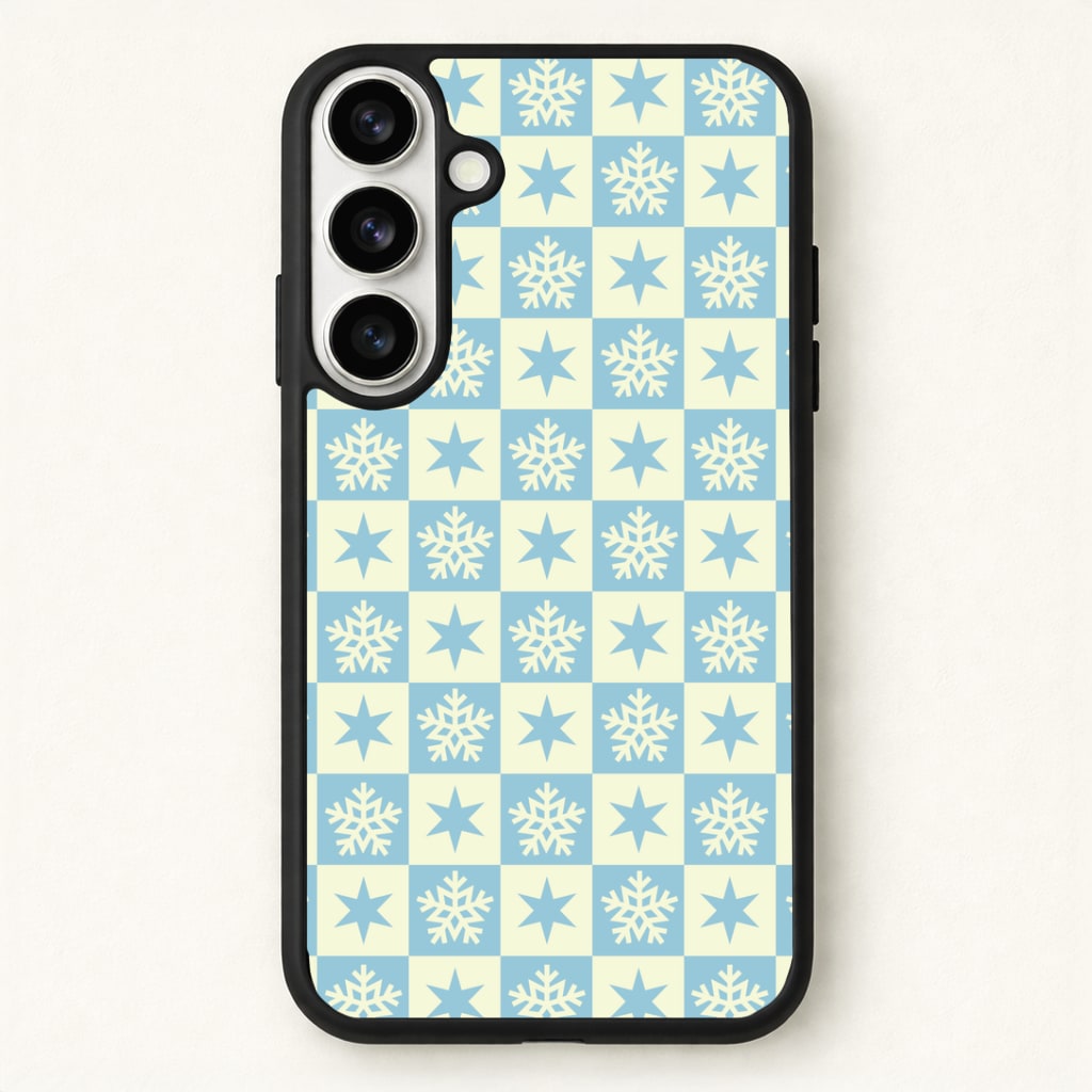 Snow And Star Pattern Phone Case for Galaxy S26