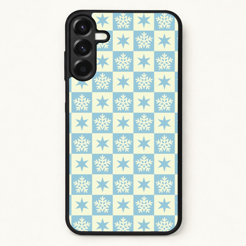 Snow And Star Pattern Phone Case for Galaxy A57