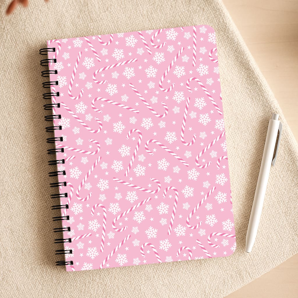 Candy Cane Pattern Notepad