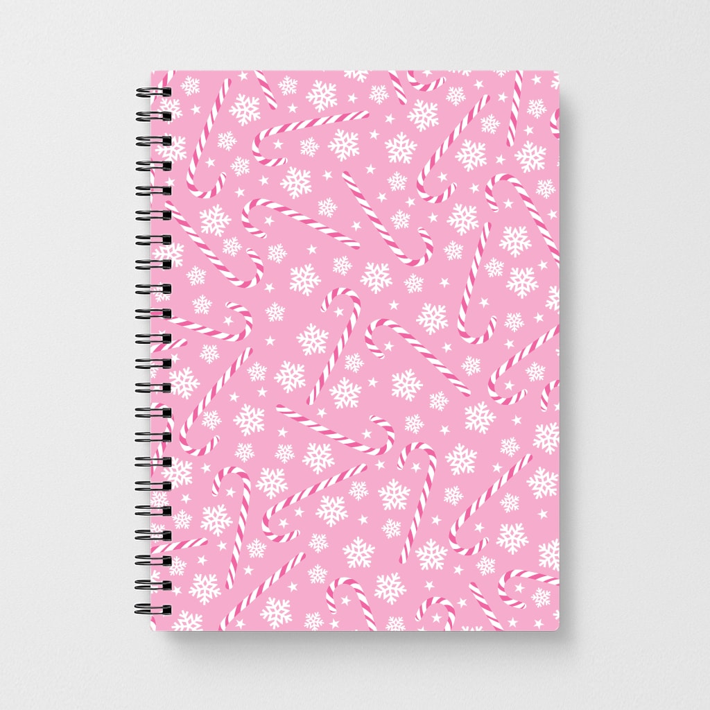 Candy Cane Pattern Notebook