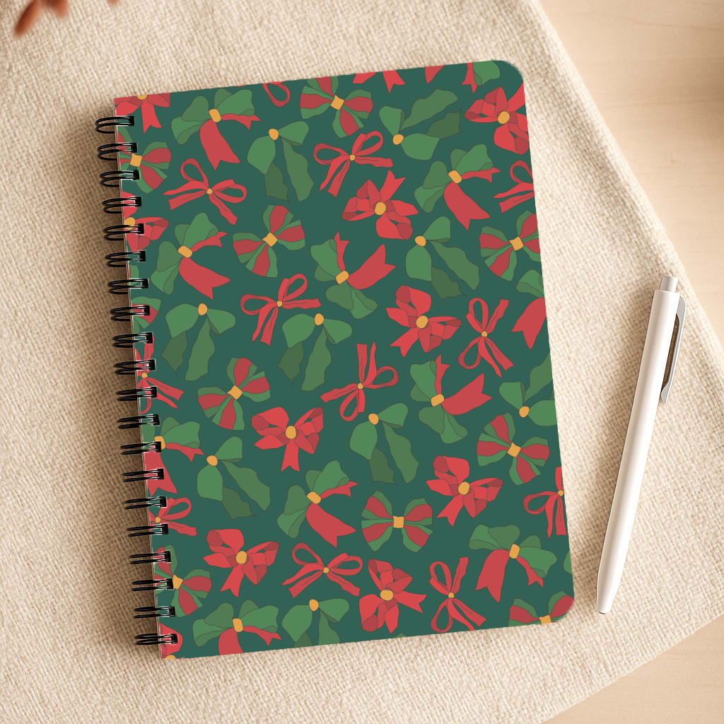 Green And Red Pattern Notepad