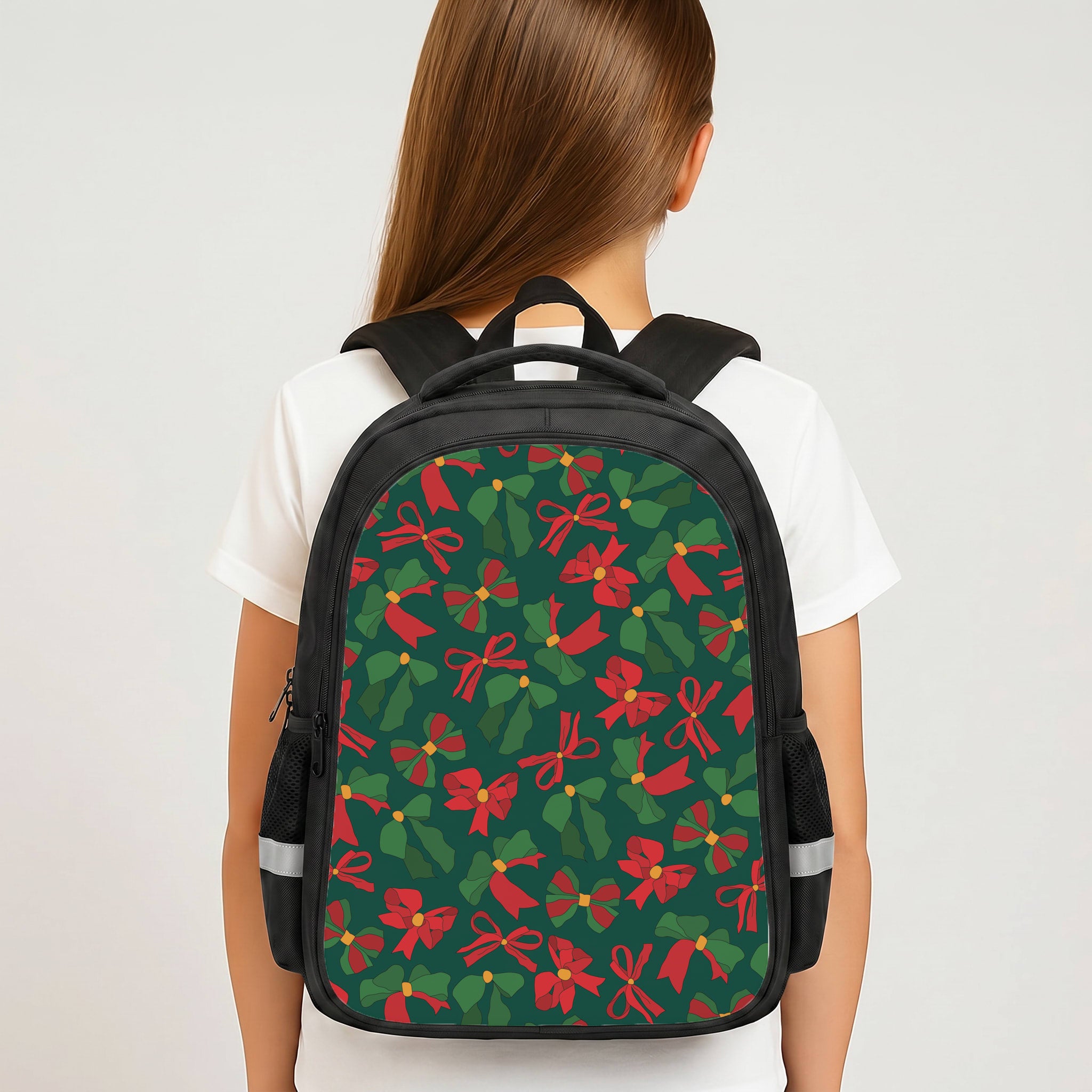Green And Red Pattern Backpack