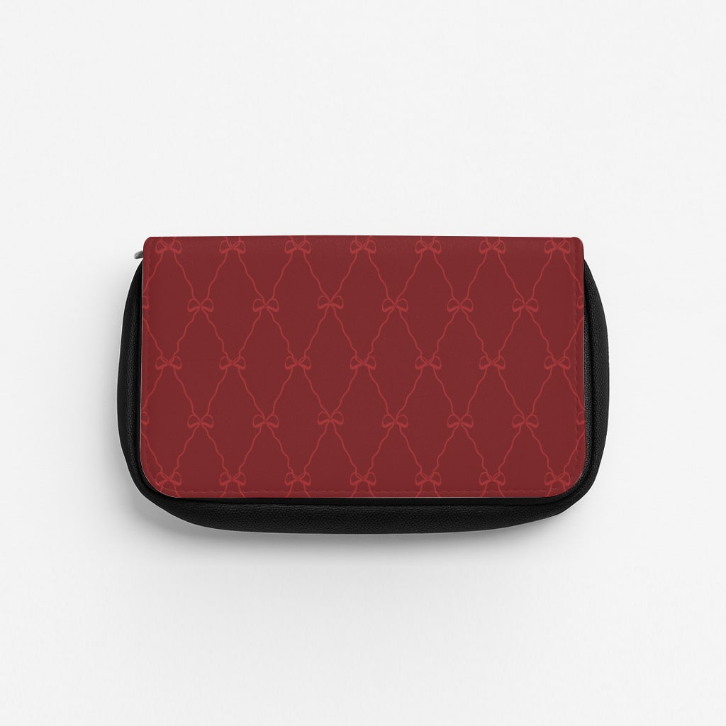 Red Bow Pattern Pencil Case