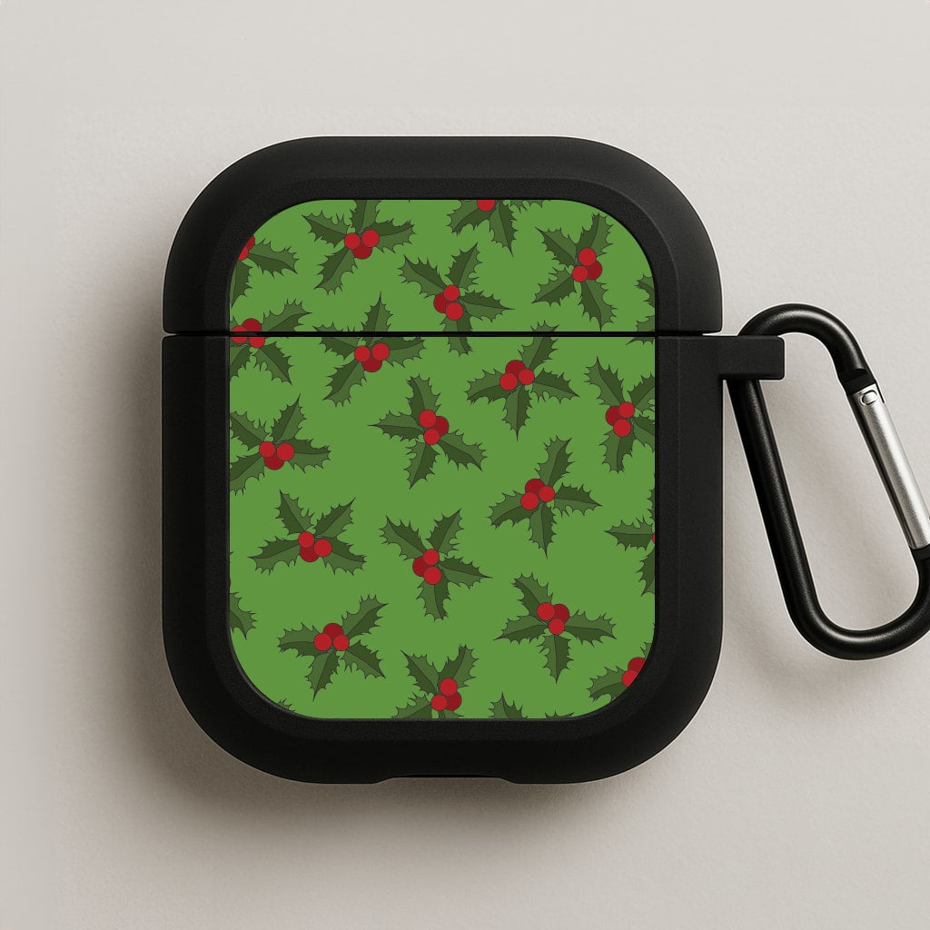 Holly Pattern AirPods Case
