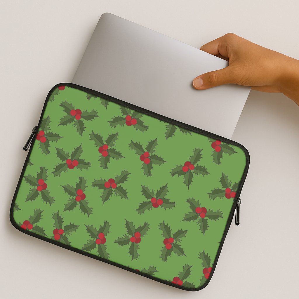 Holly Pattern MacBook Case