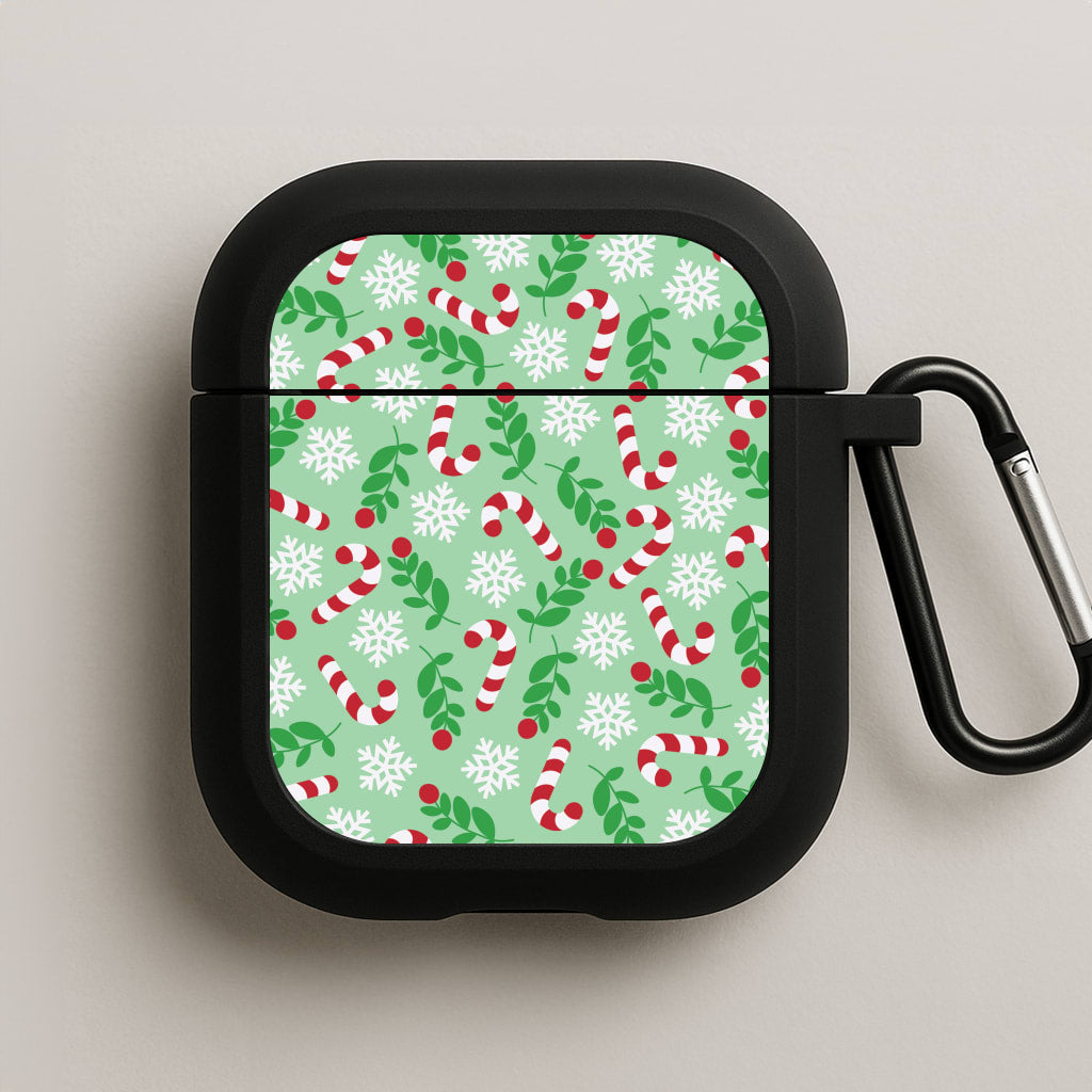 Snow Green Pattern AirPods Case