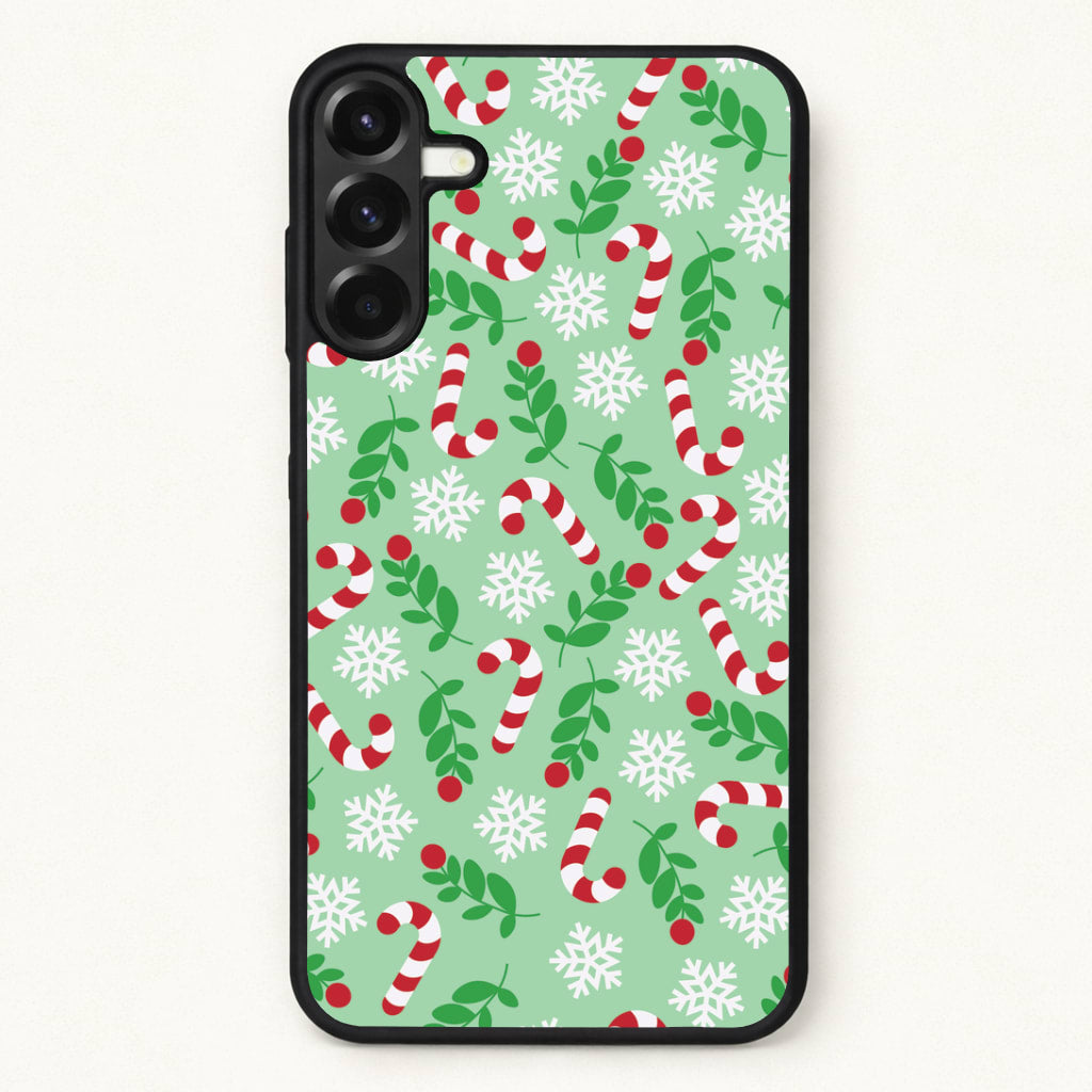 Snow Green Pattern Phone Case for Galaxy A37