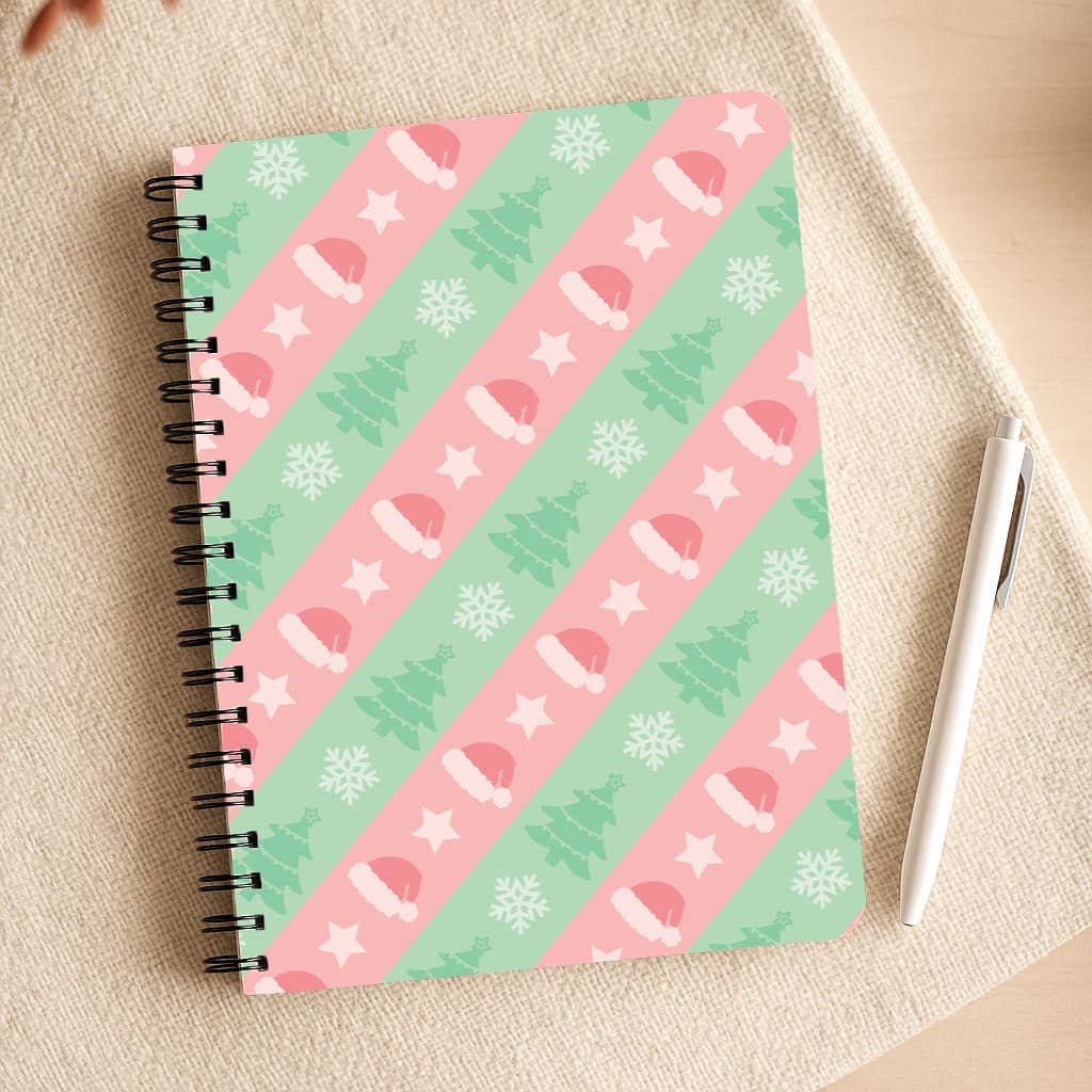 Hats And Trees Pattern Notepad