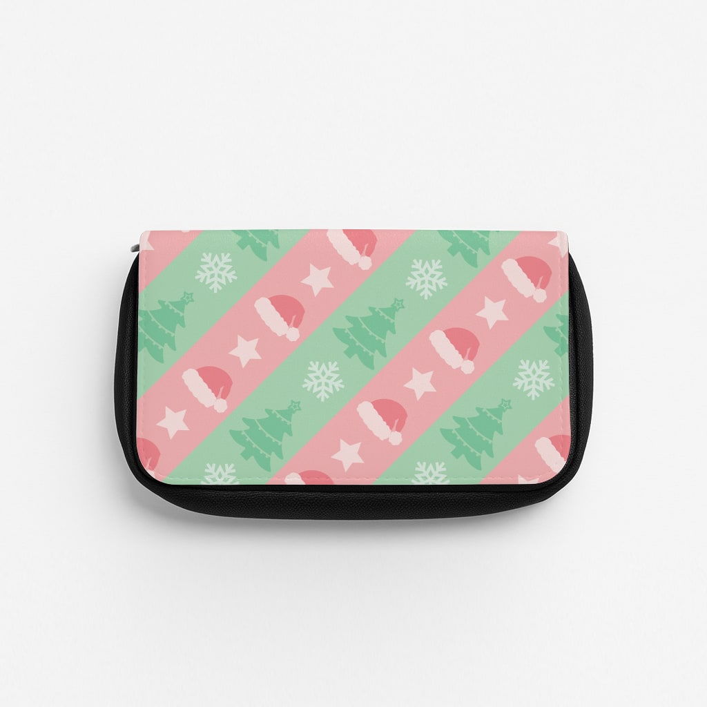 Hats And Trees Pattern Pencil Case