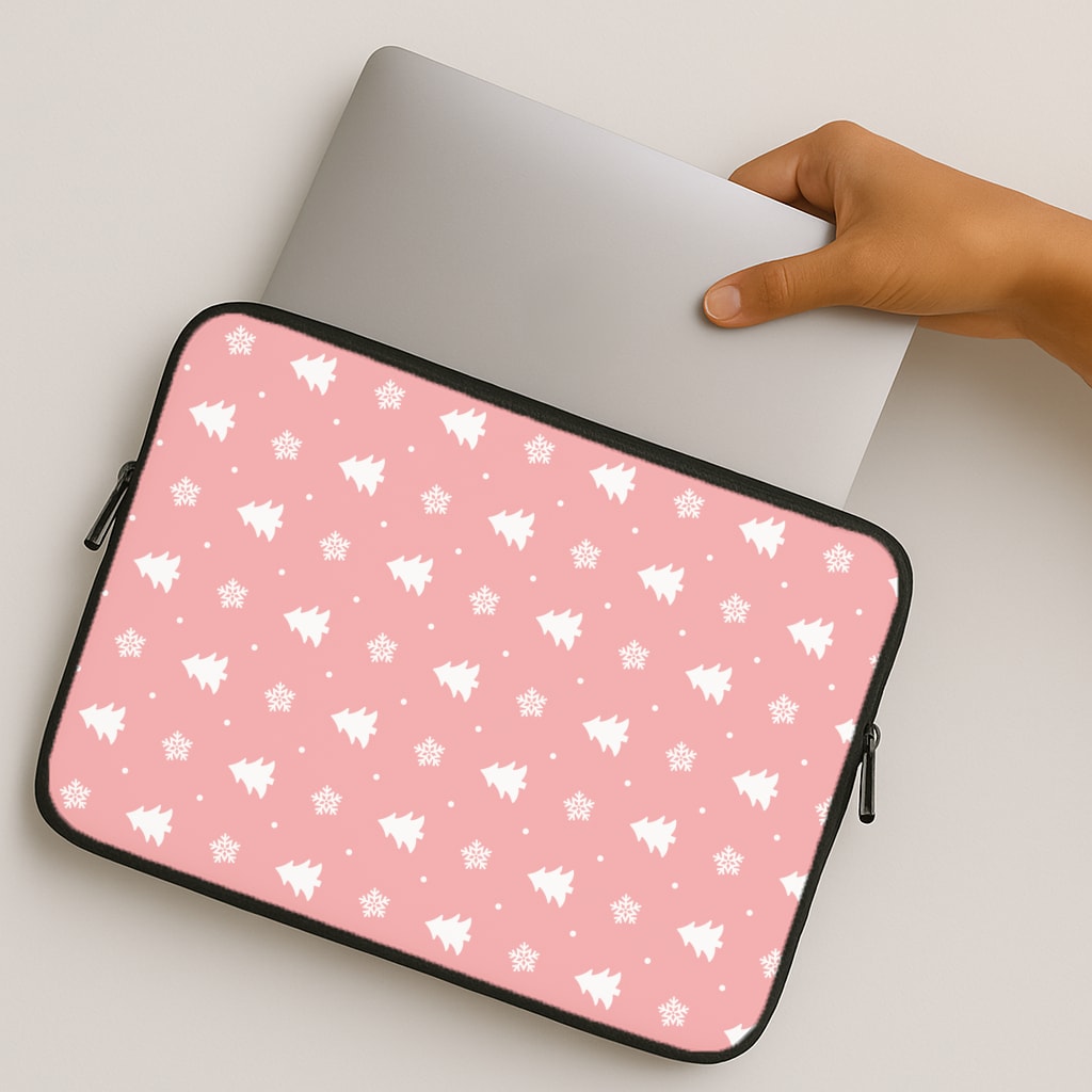 Pink Tree Pattern MacBook Case