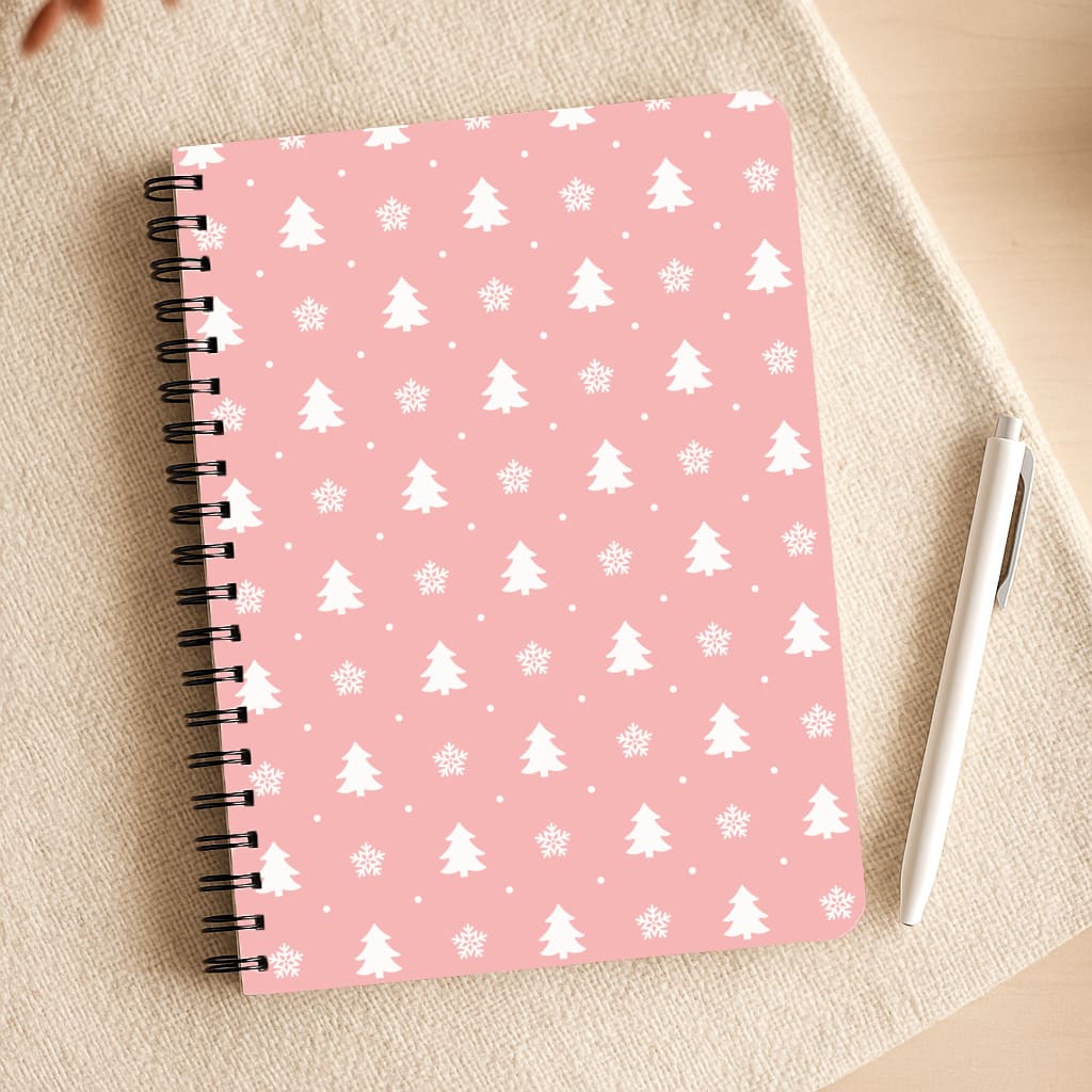 Pink Tree Pattern Notepad