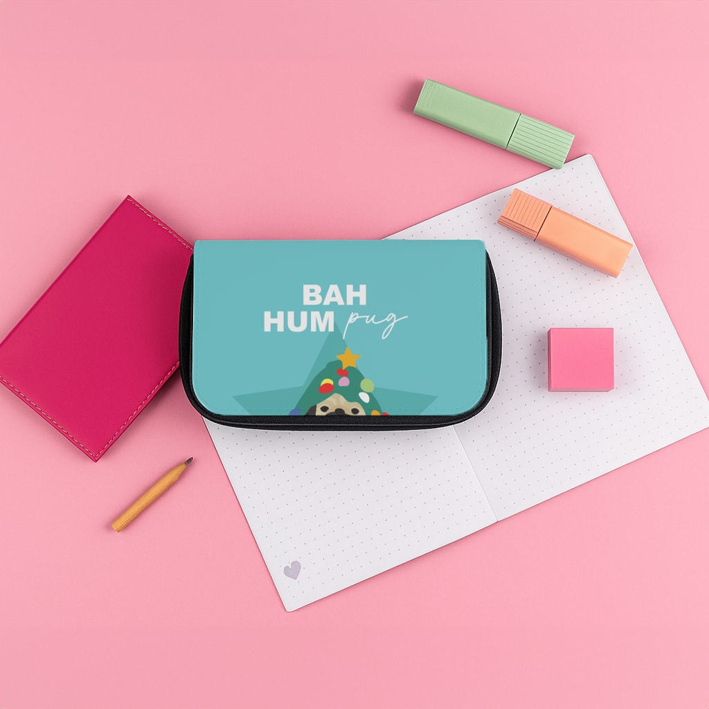 Bah Hum Pug Pencil Case