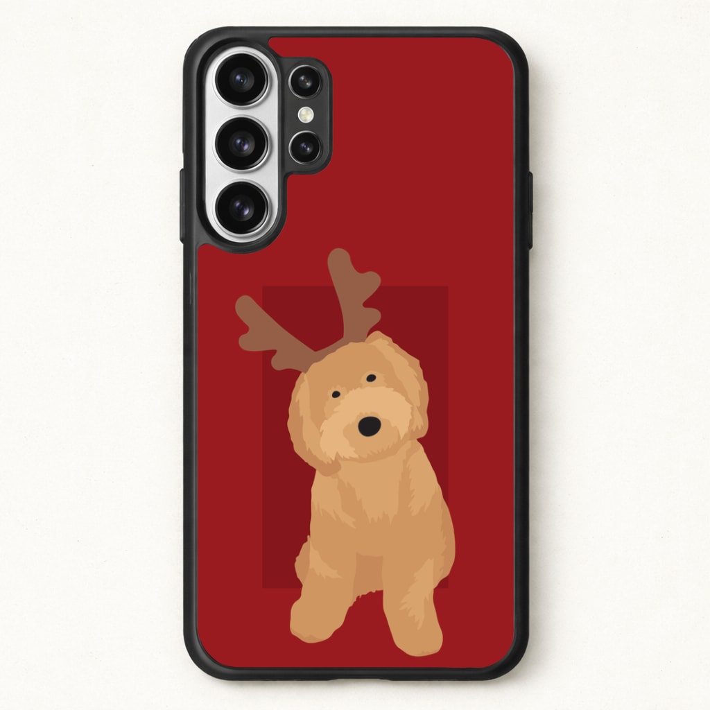 Dog Christmas Ears Phone Case for Galaxy S26 Ultra