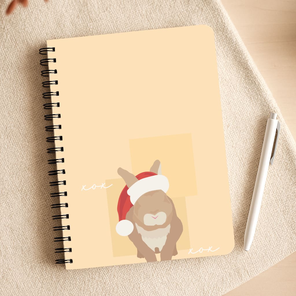 Rabbit Christmas Ears Notepad