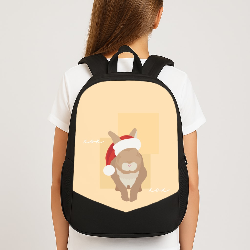 Rabbit Christmas Ears Backpack