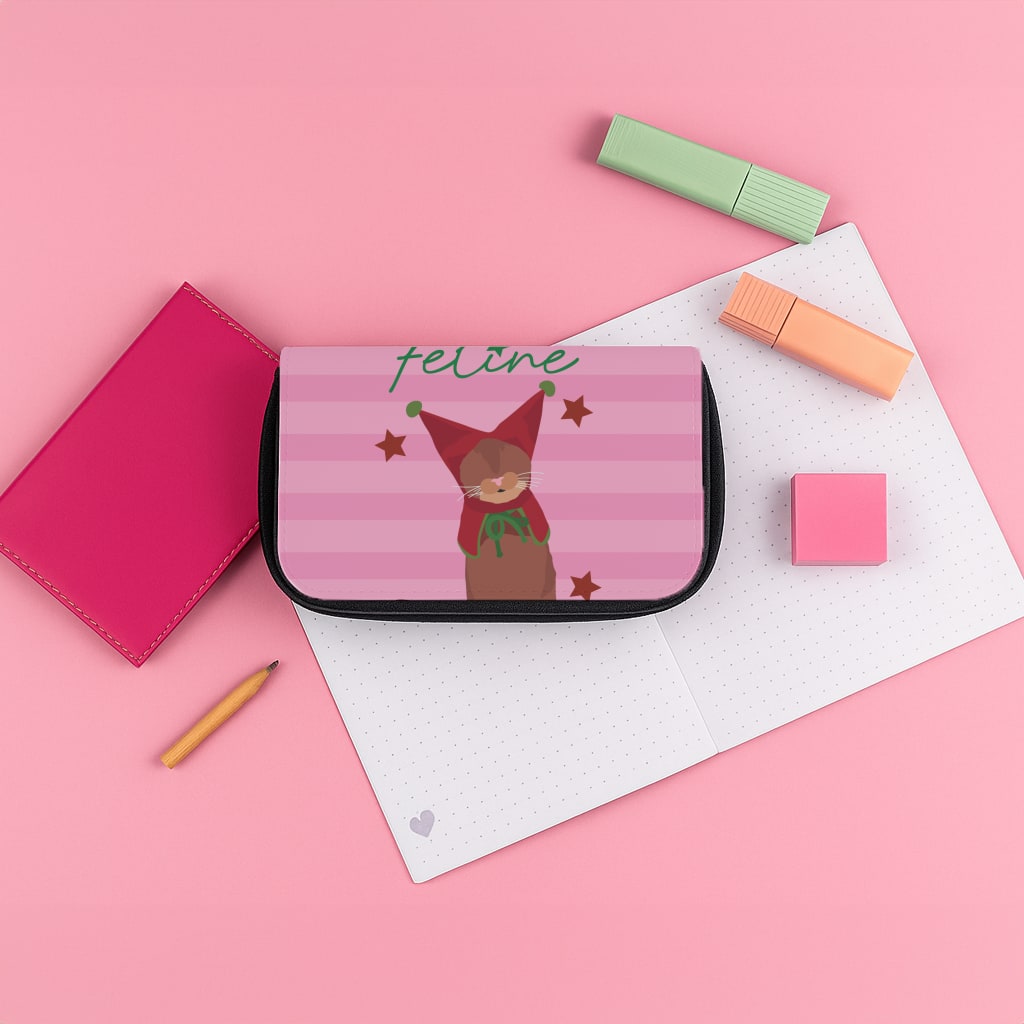 Feline Festive Pencil Case