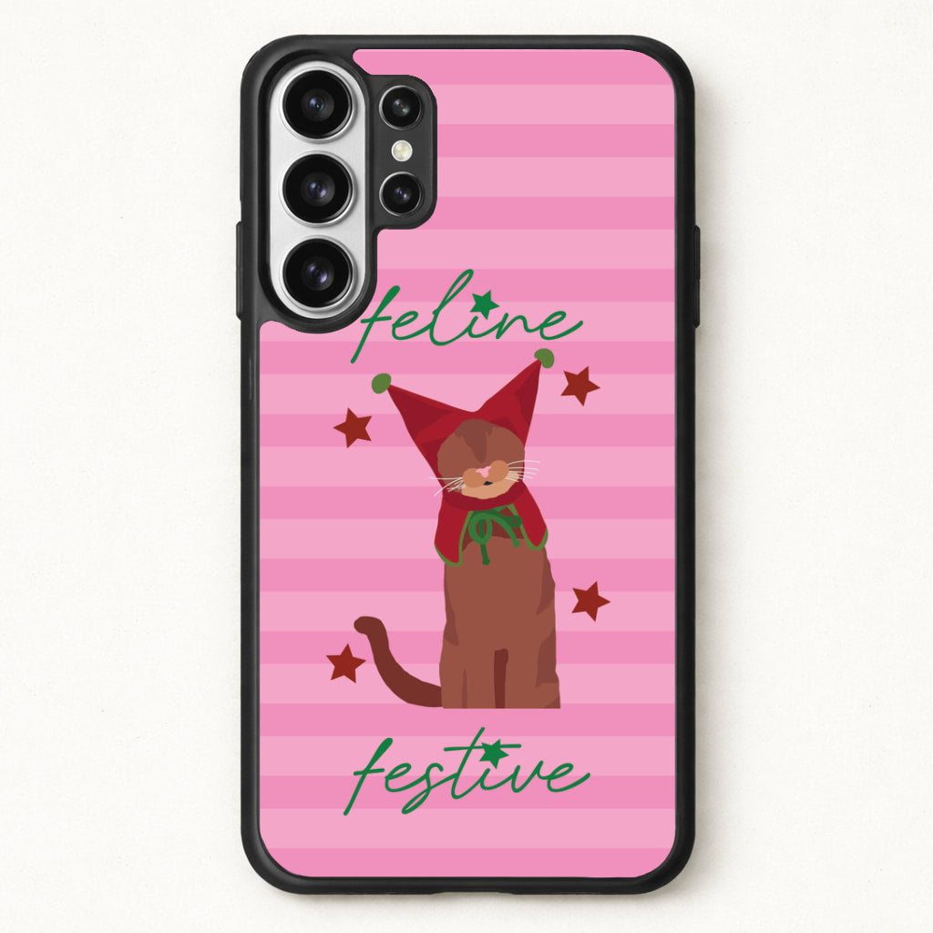 Feline Festive Phone Case for Galaxy S26 Ultra