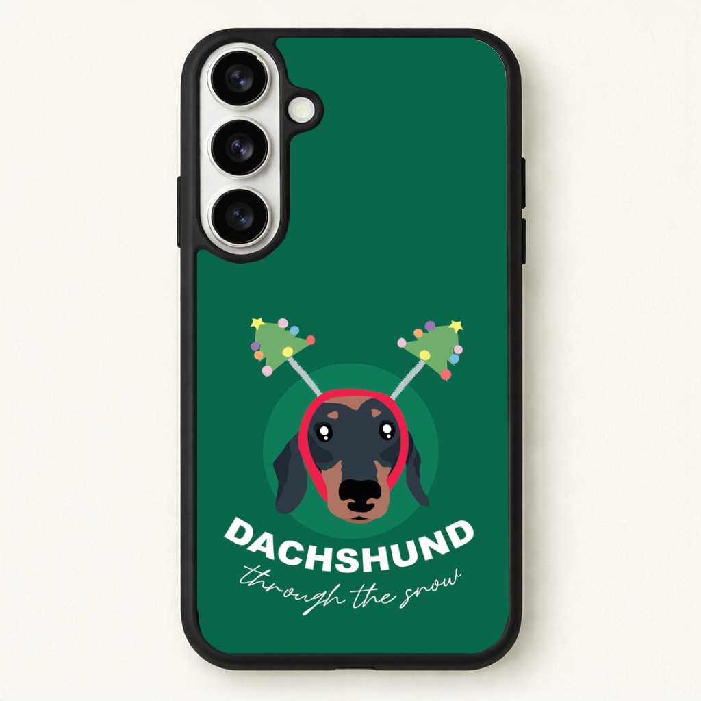 Dachshund Through The Snow Phone Case for Galaxy S26