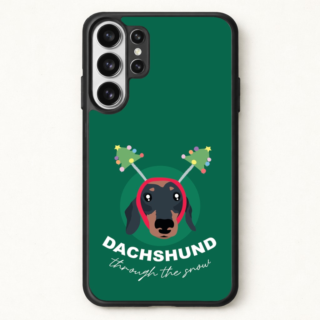 Dachshund Through The Snow Phone Case for Galaxy S26 Ultra