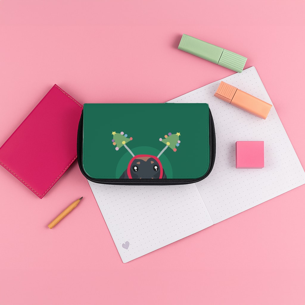Dachshund Through The Snow Pencil Case