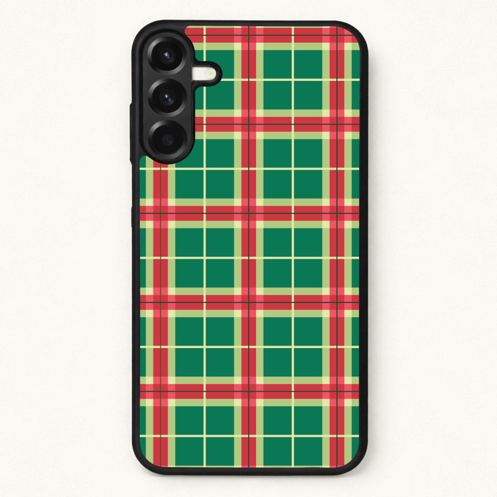 Red And Green Tartan II Christmas Pattern Phone Case for Galaxy A57