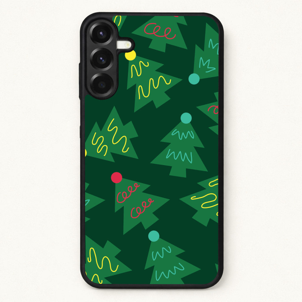 Abstract Christmas Trees Pattern Phone Case for Galaxy A57