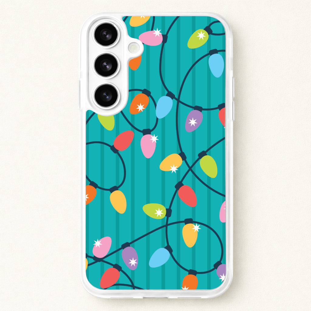 Funky Christmas Lights Pattern Phone Case for Galaxy S26