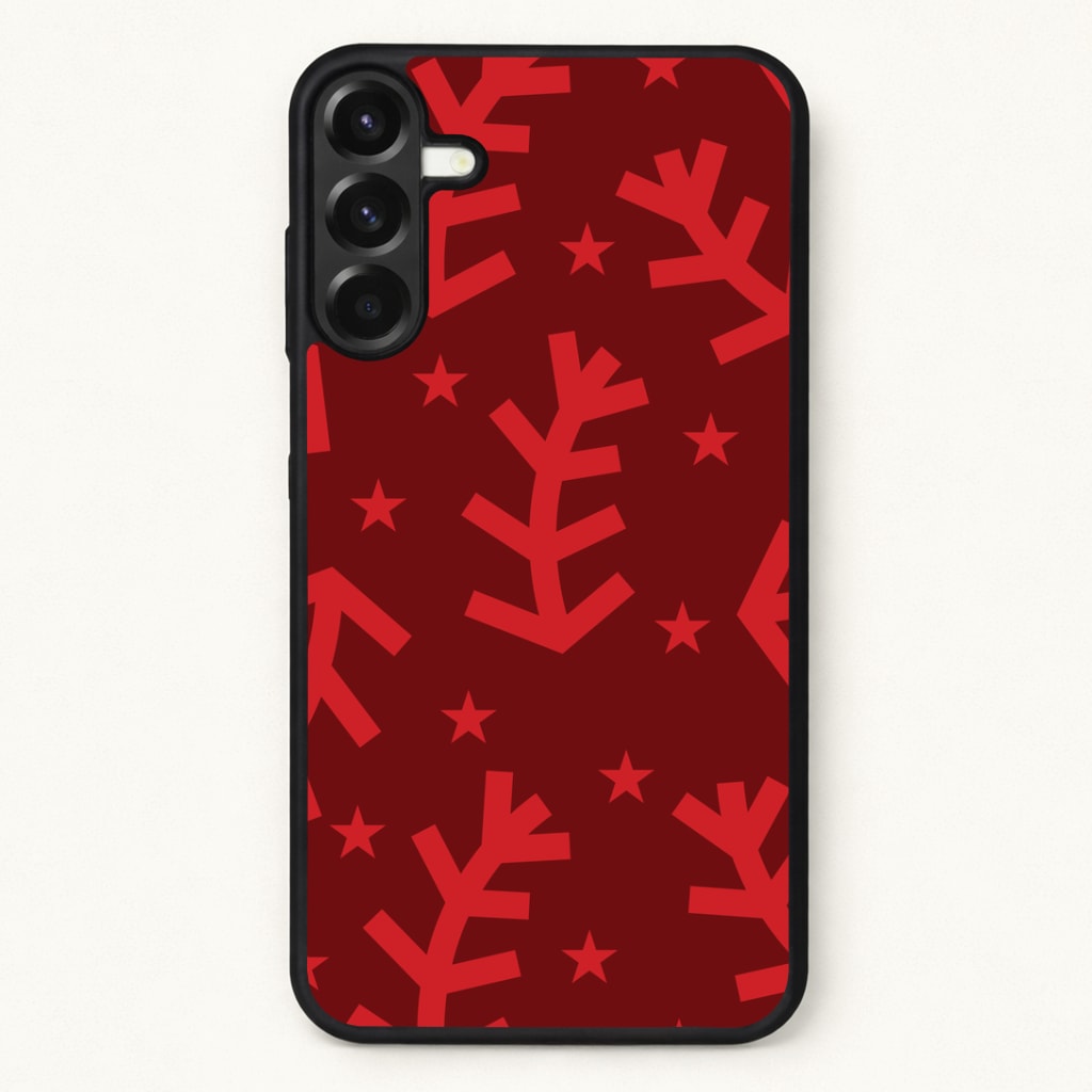 Abstract Ferns And Snowflakes Pattern Phone Case for Galaxy A37