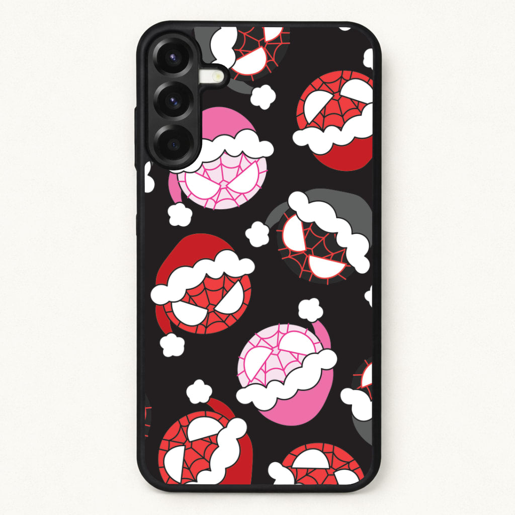 Spider Heroes Christmas Pattern Phone Case for Galaxy A57