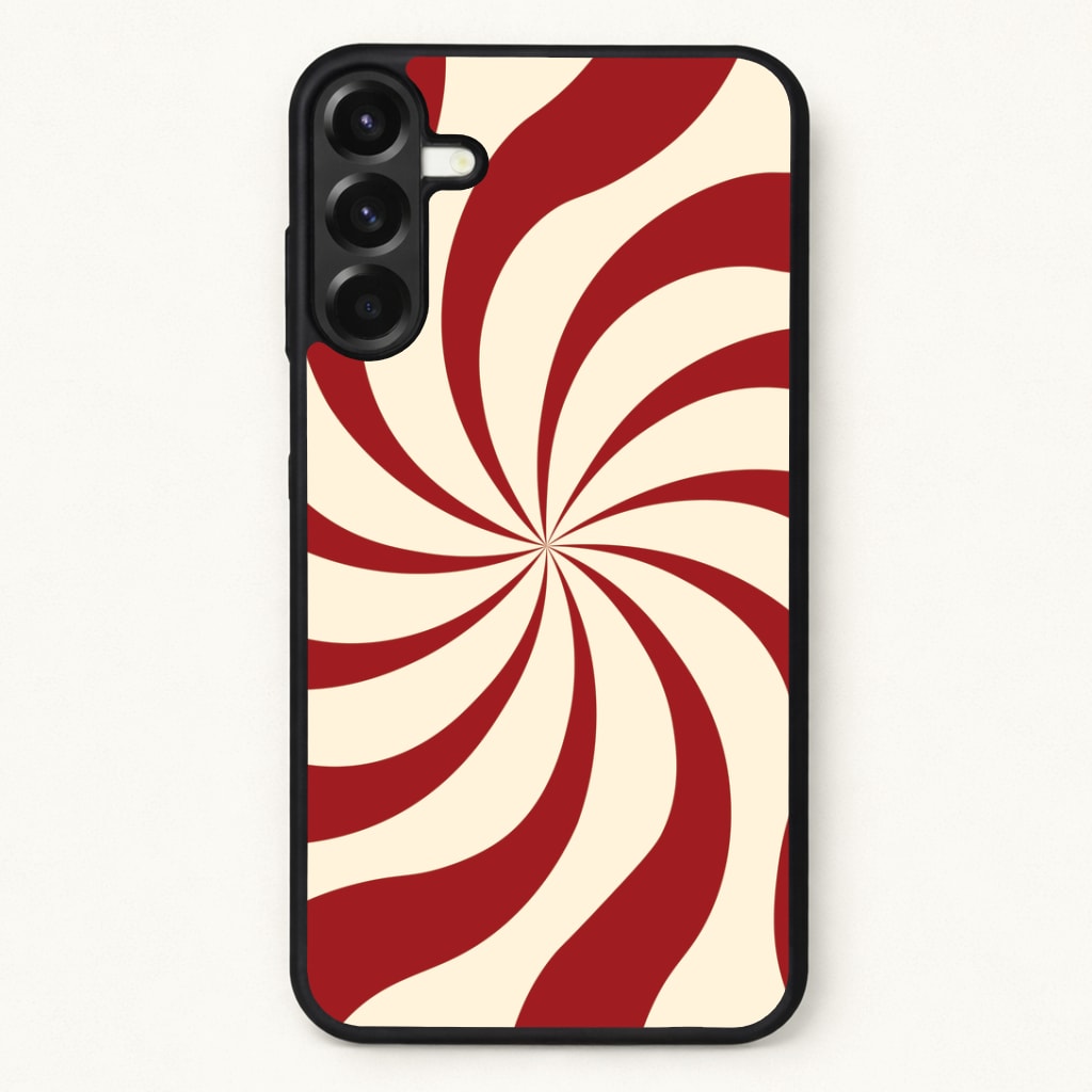 Peppermint Swirl Pattern Phone Case for Galaxy A17