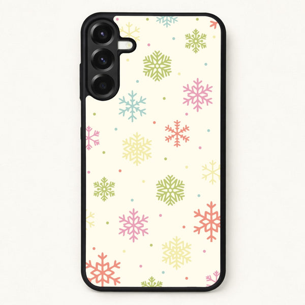 Pastel Snowflakes Pattern Phone Case for Galaxy A37