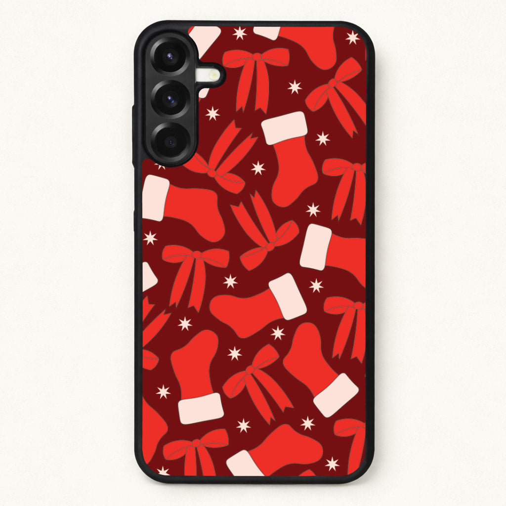 Stockings And Bows Pattern Phone Case for Galaxy A17