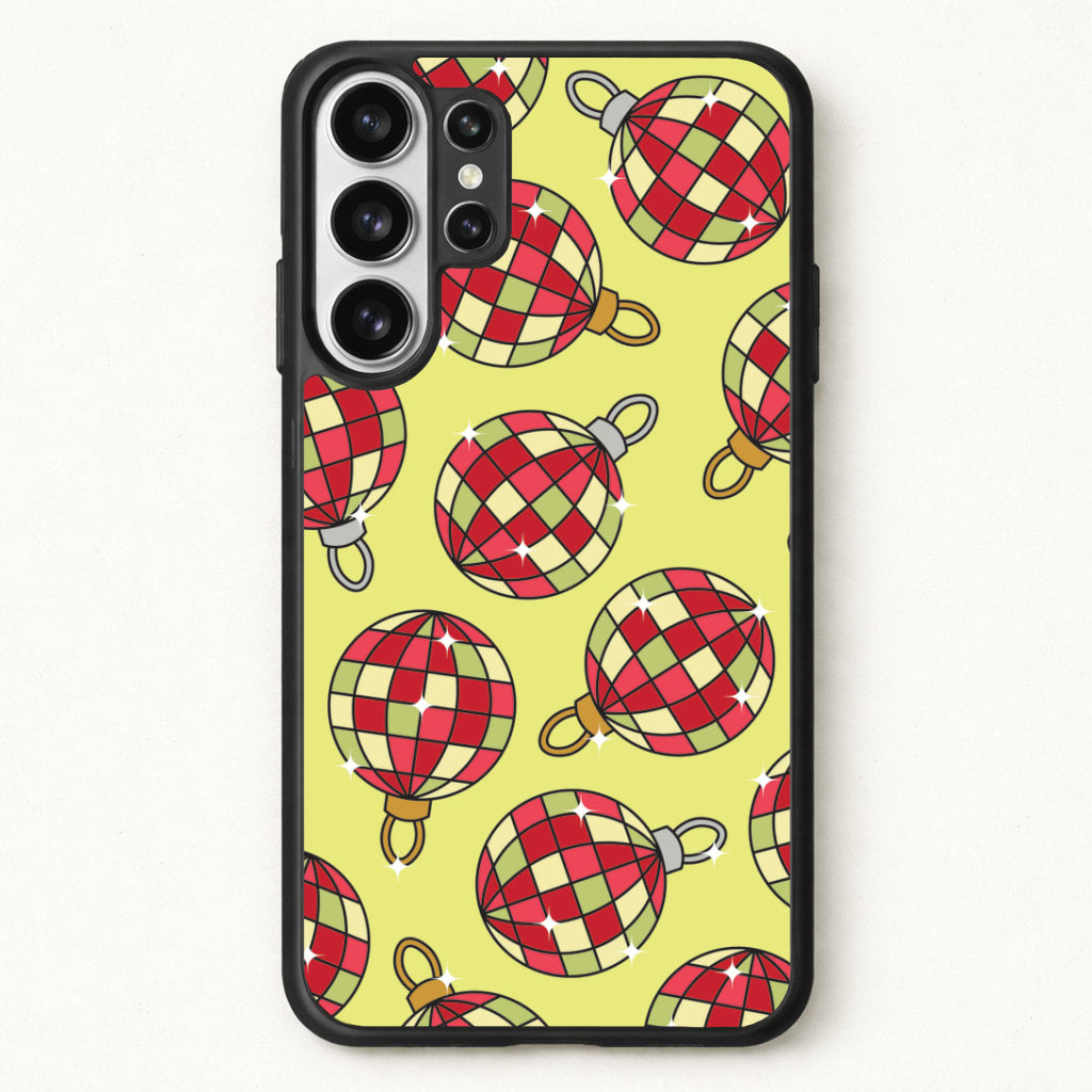 Disco Baubles Pattern Phone Case for Galaxy S26 Ultra