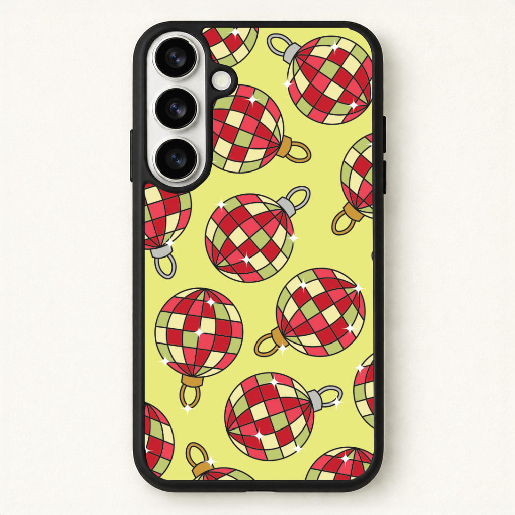 Disco Baubles Pattern Phone Case for Galaxy S26 Plus