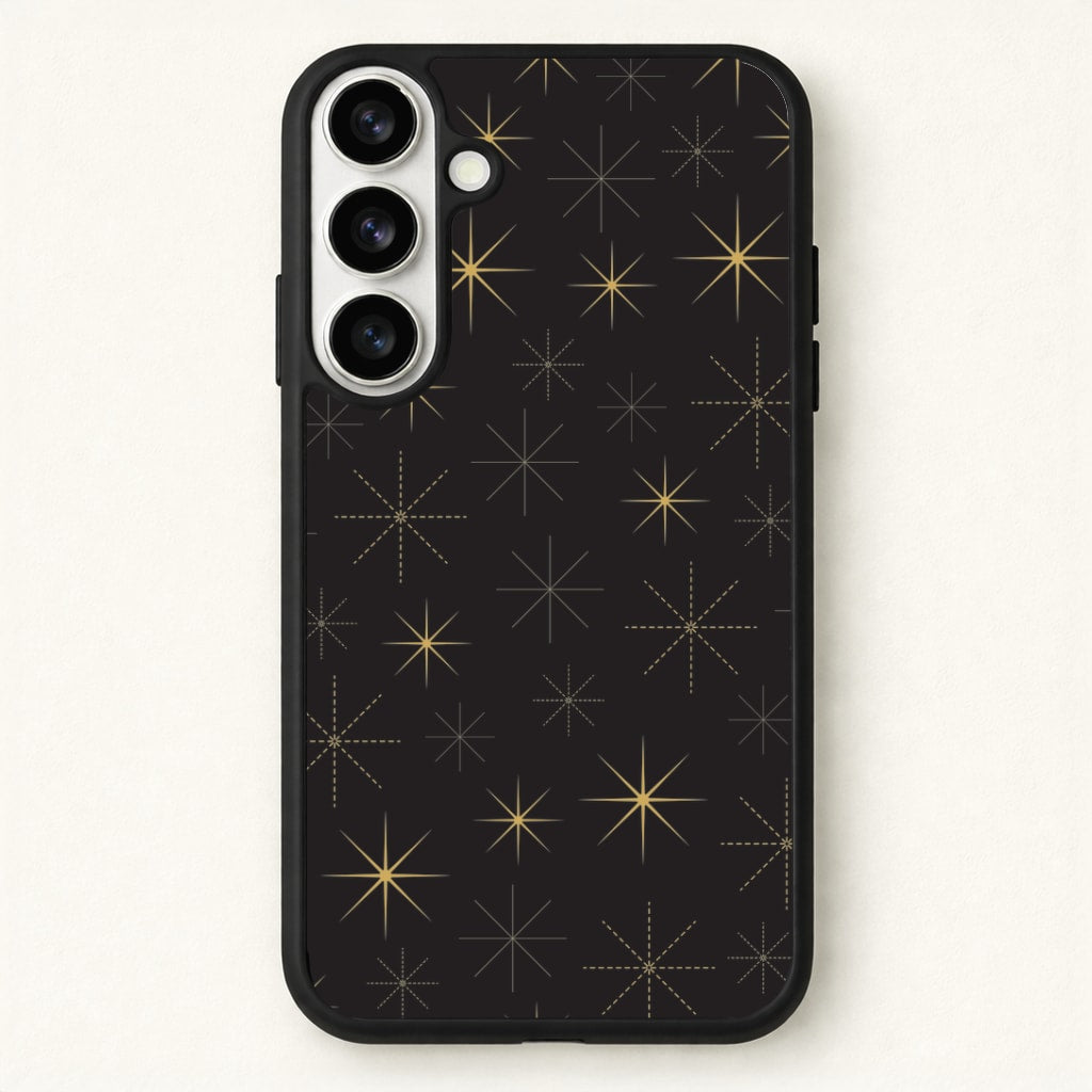 Christmas Gold Stars Pattern Phone Case for Galaxy S26
