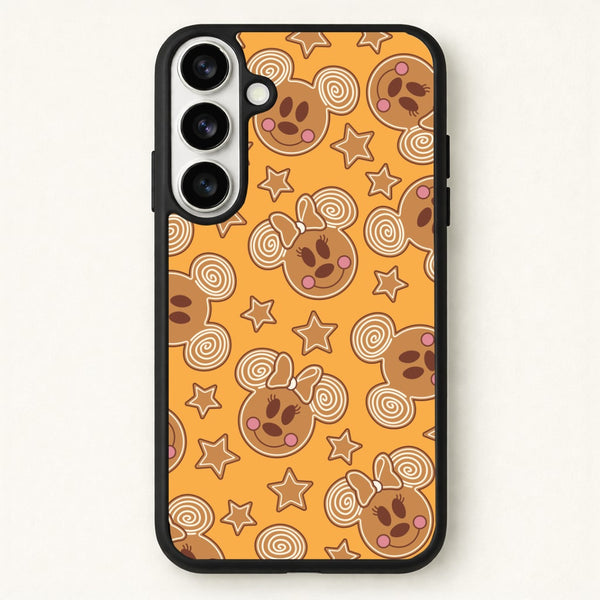 Cartoon Mouse Gingerbread Pattern Phone Case for Galaxy S26