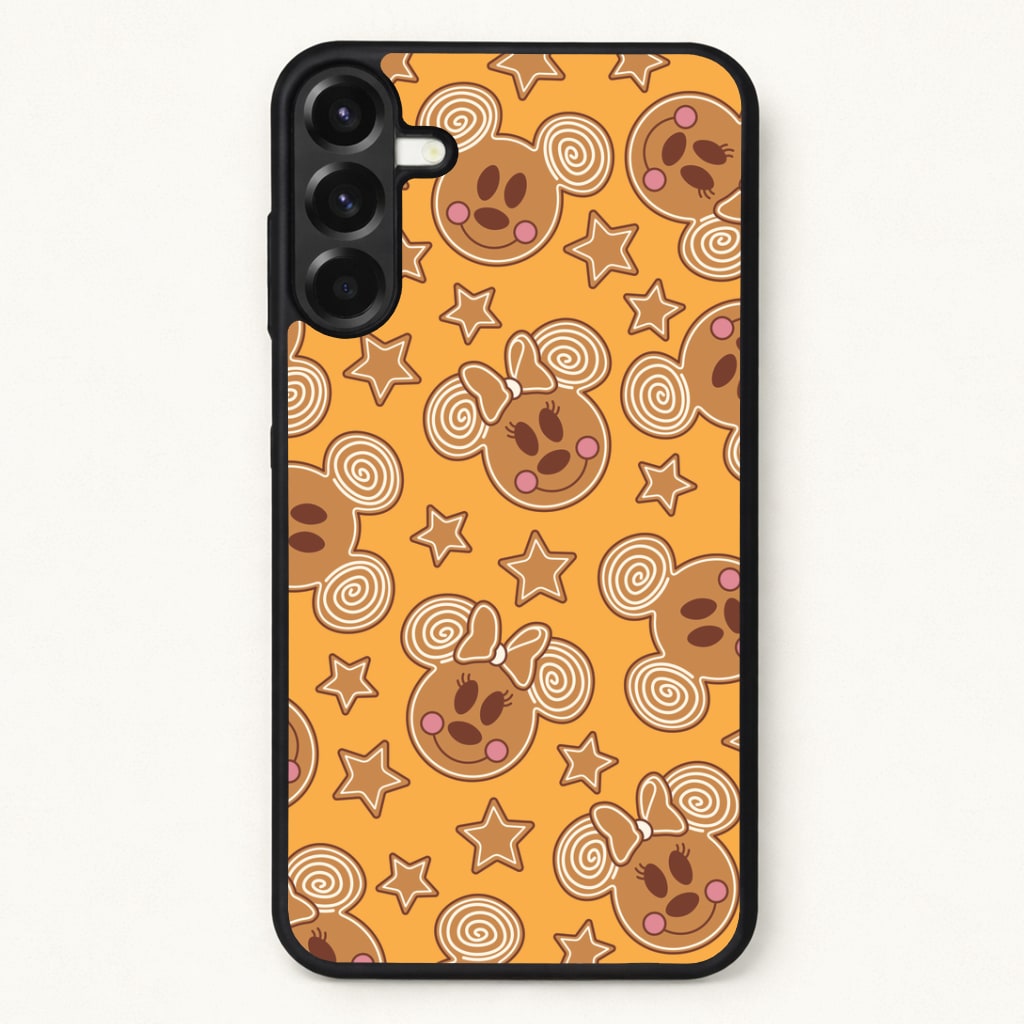 Cartoon Mouse Gingerbread Pattern Phone Case for Galaxy A57