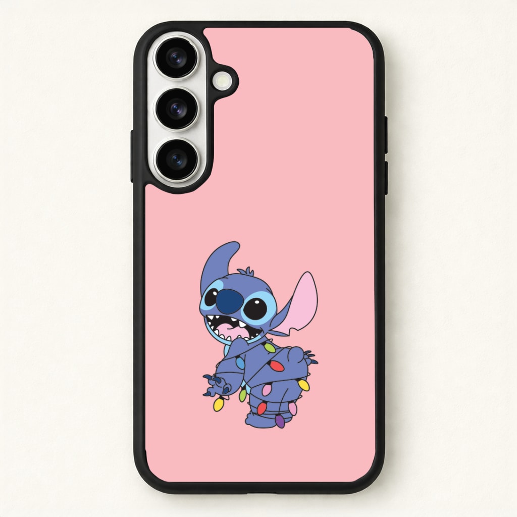Cute Blue Alien Fairylights Phone Case for Galaxy S26 Plus