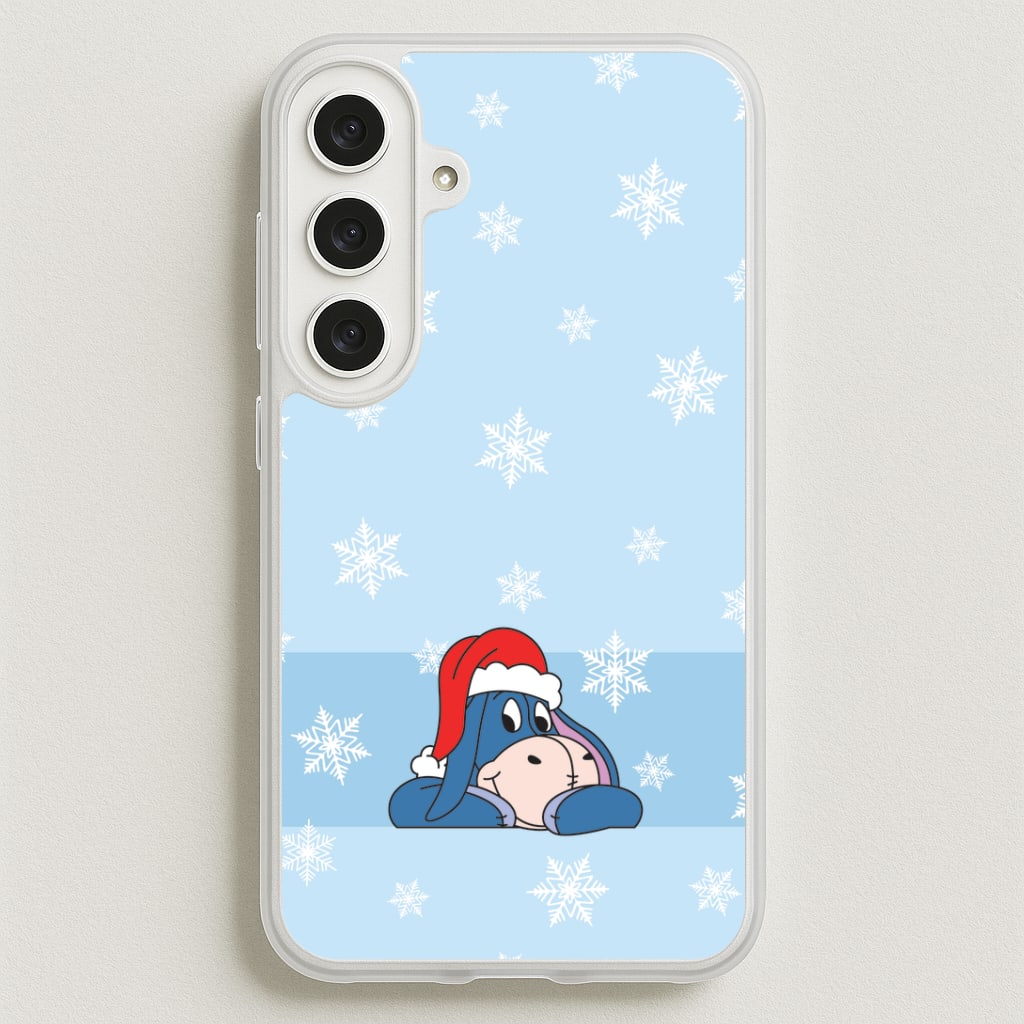 Cartoon Donkey Snowflakes Phone Case for Galaxy S25FE