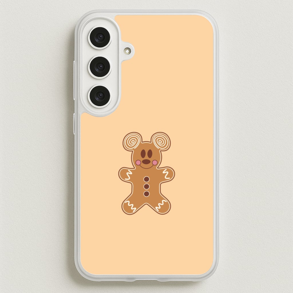 Cartoon Mouse Gingerbread Phone Case for Galaxy S25FE