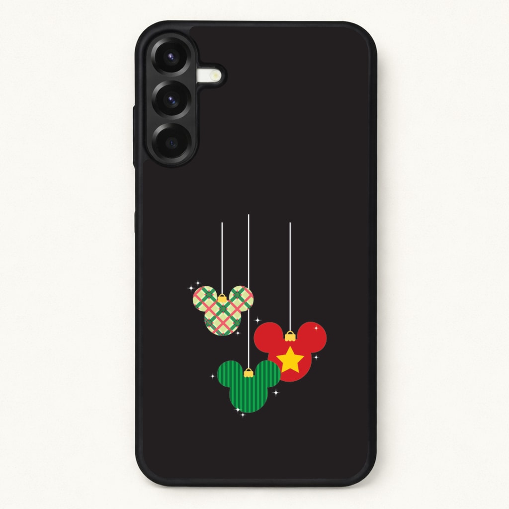 Cartoon Mouse Hanging Baubles Phone Case for Galaxy A57